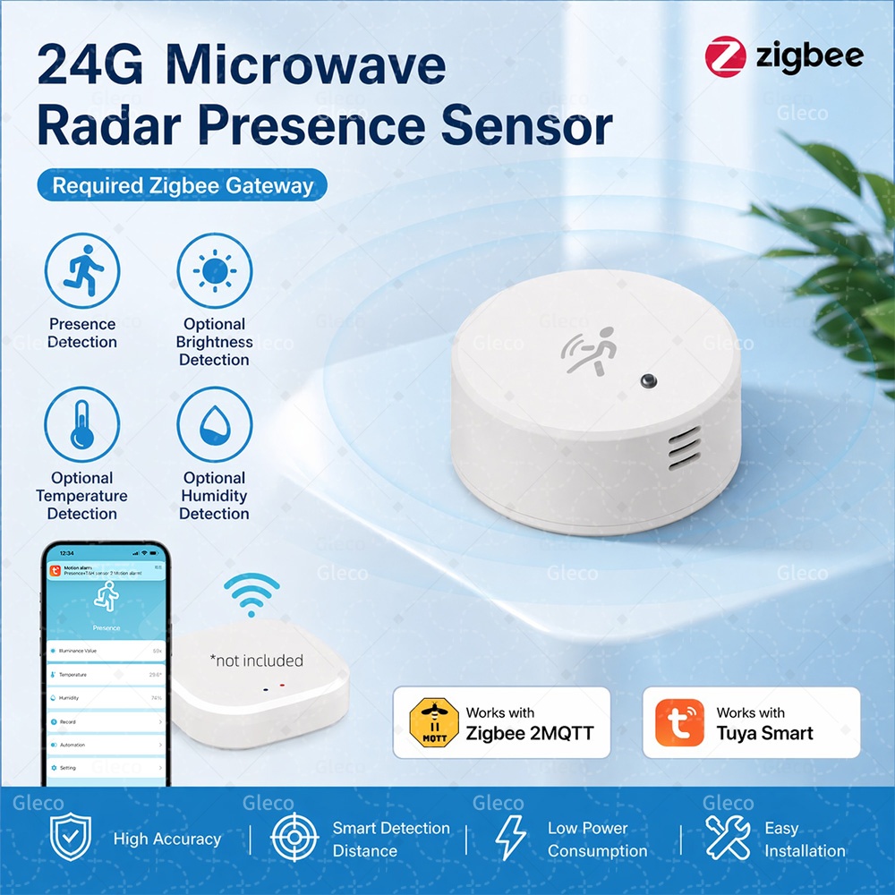 Tasmota - Zigbee Menselijke aanwezigheidssensor Tuya 24G Radar