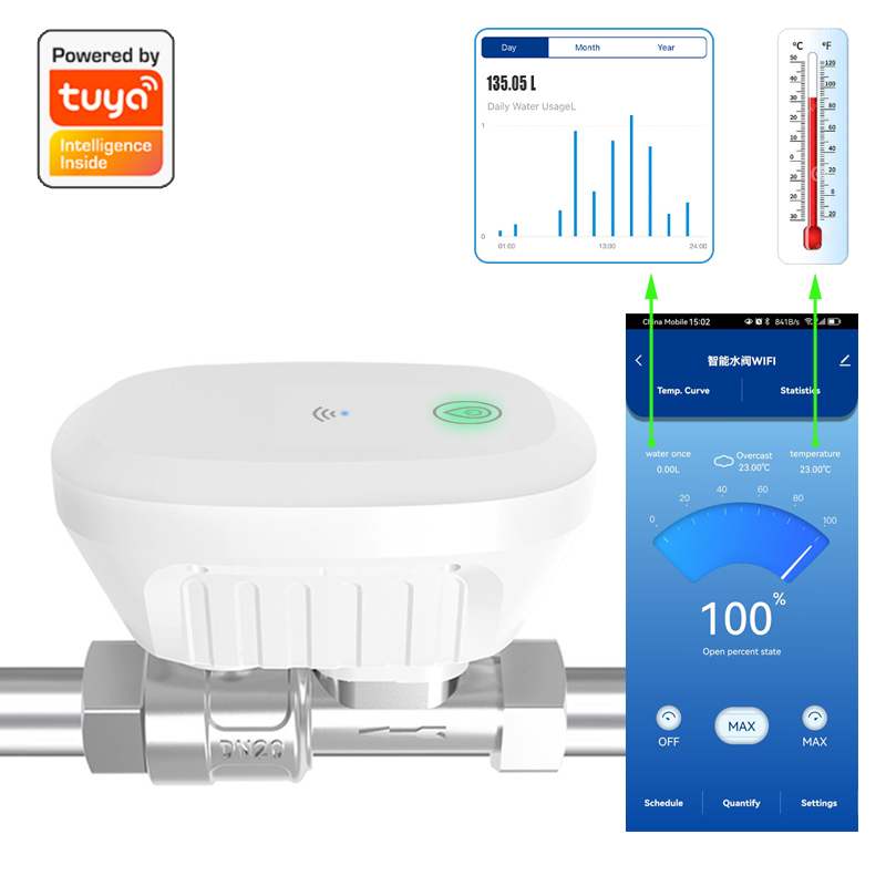 Slimme WiFi-klepmeter, waterst - Home Assistant Tuya recensie en prijs