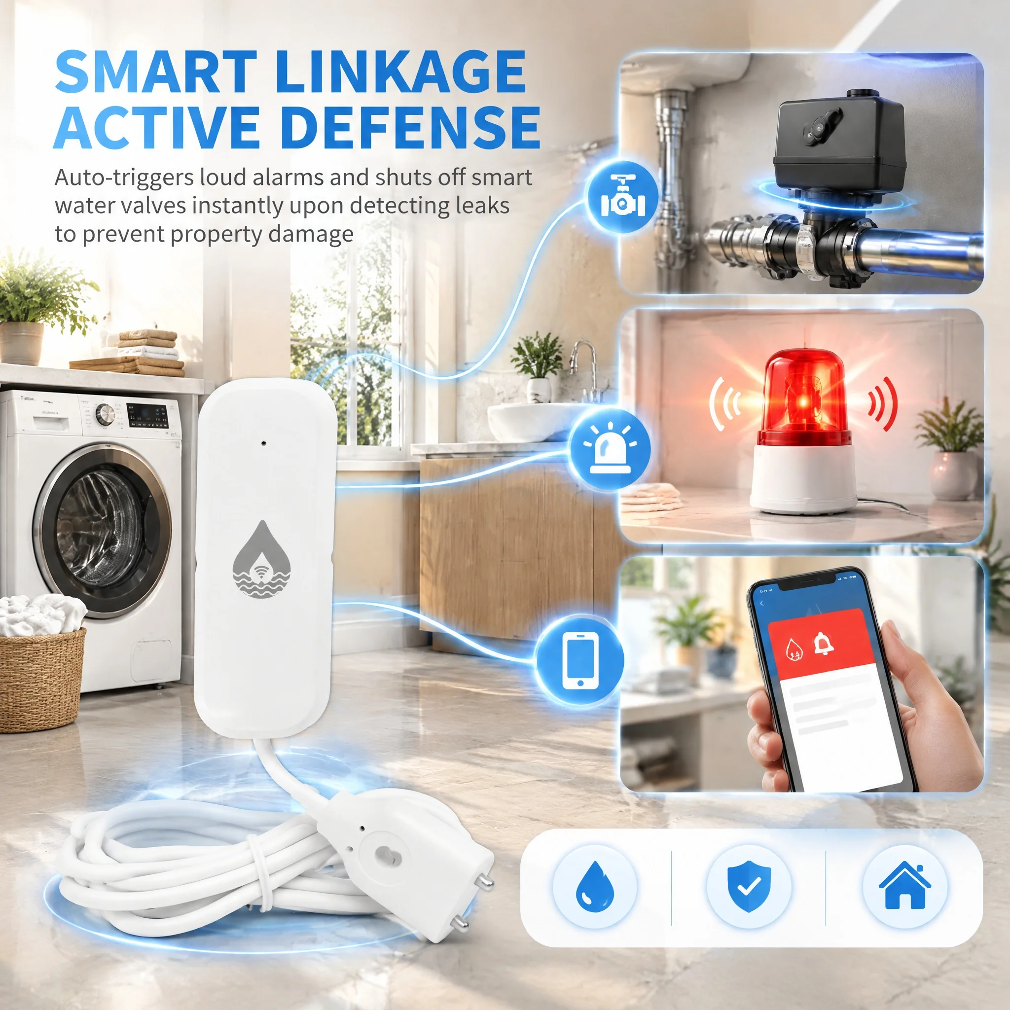 Slimme WiFi-waterlekdetector T - Home Assistant Tuya recensie en prijs